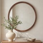 Alcott Large Round Mirror Walnut BC-1150-03 BC 1150 03 10