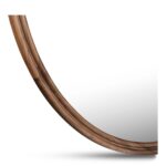 Alcott Large Round Mirror Walnut BC-1150-03 BC 1150 03 Alcott closeup shadsilo