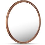 Alcott Large Round Mirror Walnut BC-1150-03 BC 1150 03 Alcott diagR shadsilo