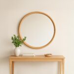 Alcott Large Round Mirror Oak 7 Alcott Large Round Mirror Oak BC-1150-24 BC 1150 24 00