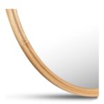 Alcott Large Round Mirror Oak BC-1150-24 BC 1150 24 Alcott closeup shadsilo