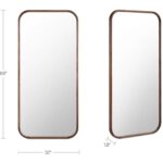 Kai Floor Mirror Walnut 11 Kai Floor Mirror Walnut BC-1151-03 BC 1151 03 70