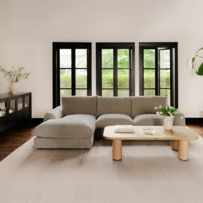 Berga Sectional Left Pebble