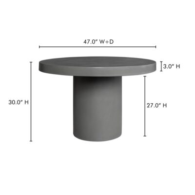 Cassius Outdoor Dining Table BQ-1002-25-0 BQ 1002 25 70