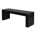Lazarus Outdoor Bench Black 7 Lazarus Outdoor Bench Black BQ-1005-02 BQ 1005 02 01