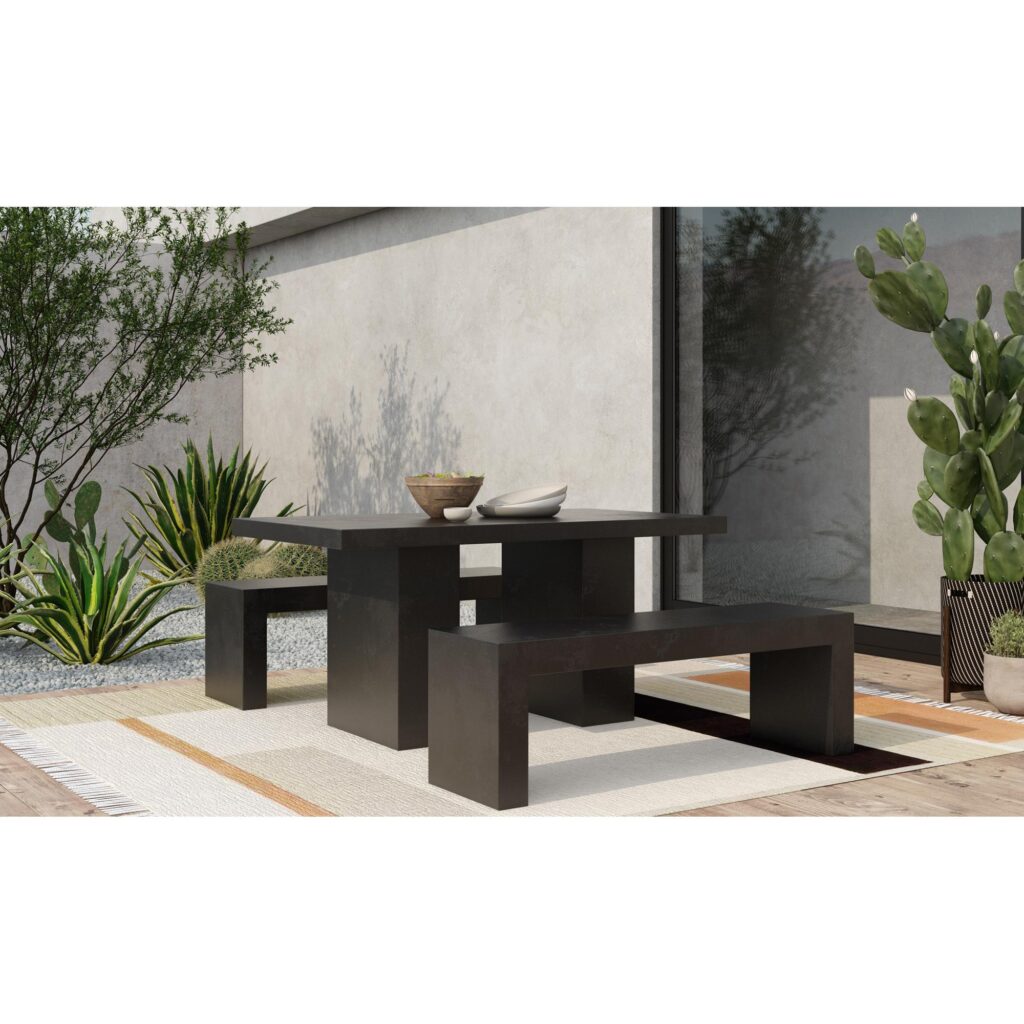 Lazarus Outdoor Bench Black - Image 5