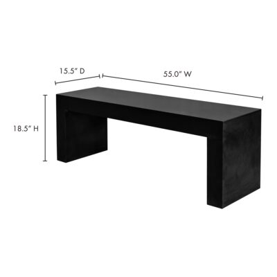 Lazarus Outdoor Bench Black BQ-1005-02 BQ 1005 02 70