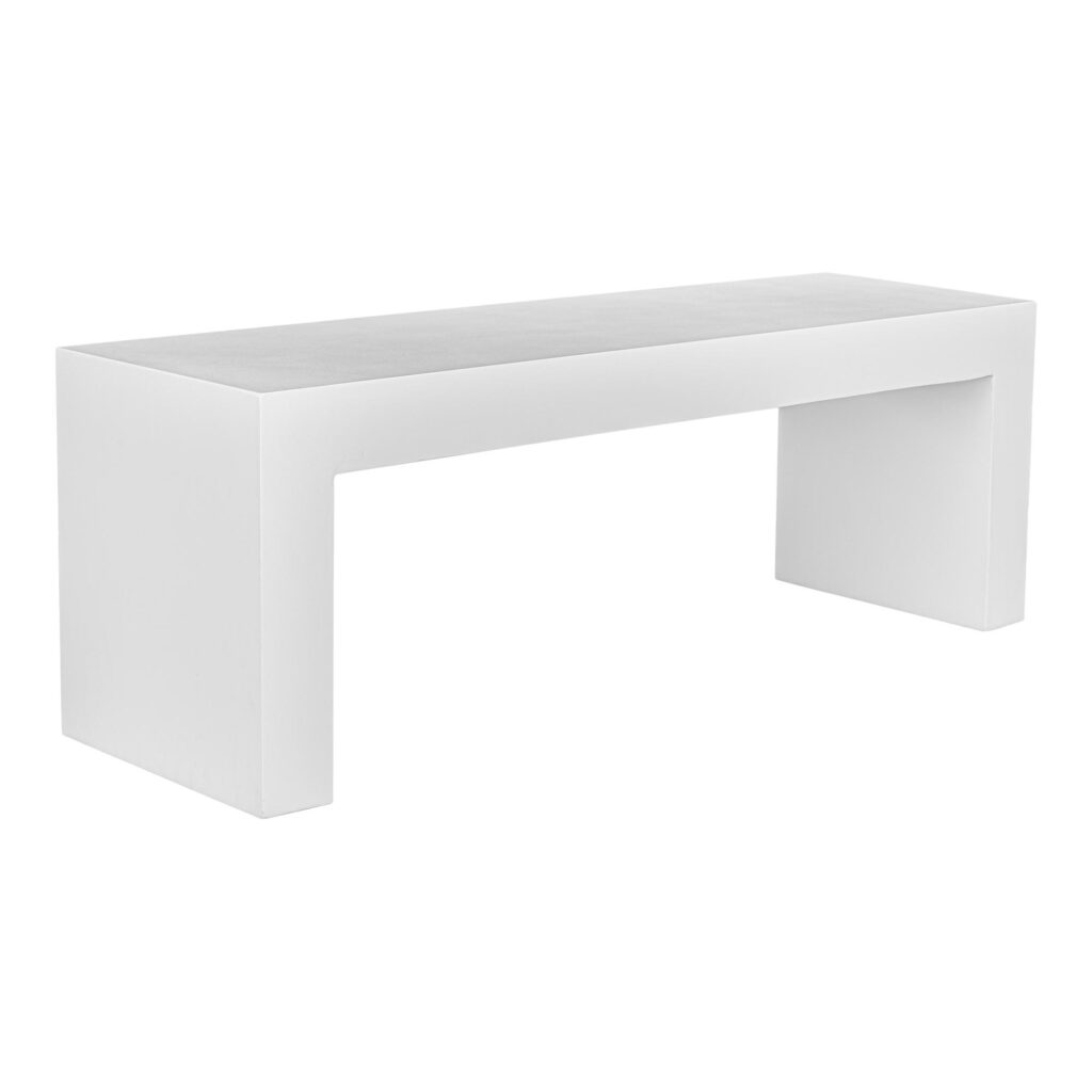 Lazarus Outdoor Bench White - Image 2