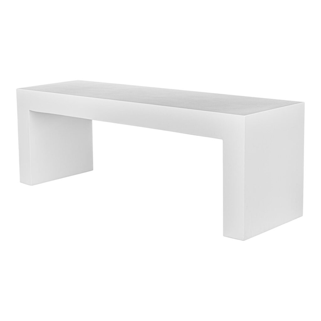 Lazarus Outdoor Bench White - Image 4