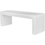 Lazarus Outdoor Bench White 10 Lazarus Outdoor Bench White BQ-1005-18 BQ 1005 18 03