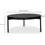 Mendez Outdoor Coffee Table Black BQ-1009-02 BQ 1009 02 70