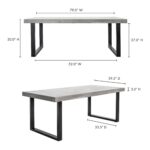 Jedrik Outdoor Dining Table Large 13 Jedrik Outdoor Dining Table Large BQ-1018-25-0 BQ 1018 25 70
