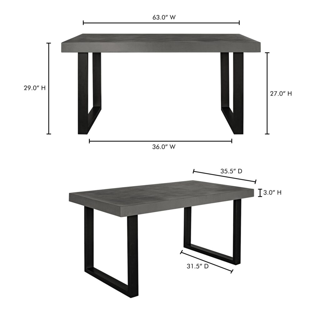 Jedrik Outdoor Dining Table Small - Image 7