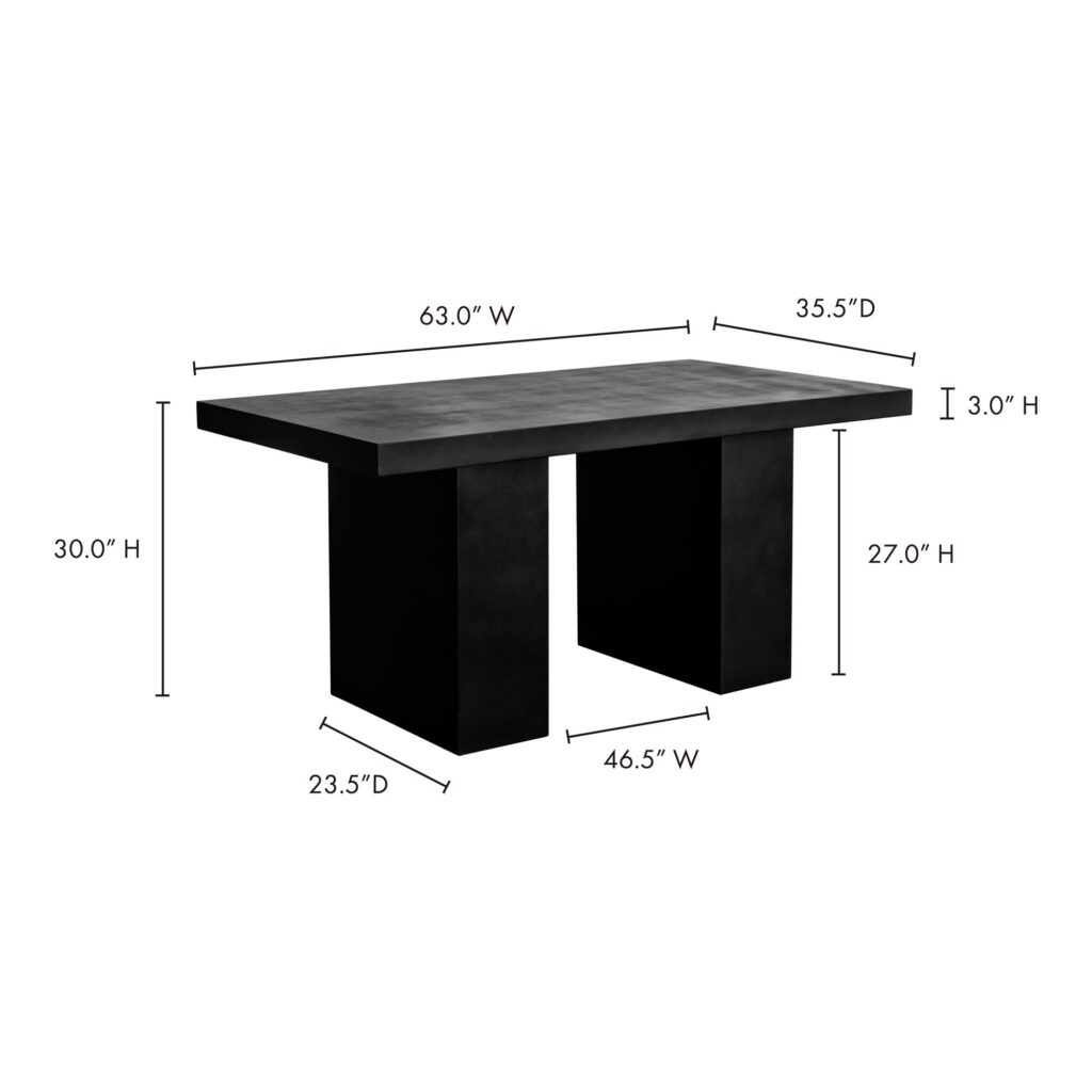 Aurelius 2 Outdoor Dining Table Black - Image 6