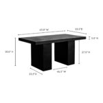 Aurelius 2 Outdoor Dining Table Black 11 Aurelius 2 Outdoor Dining Table Black BQ-1021-02-0 BQ 1021 02 70