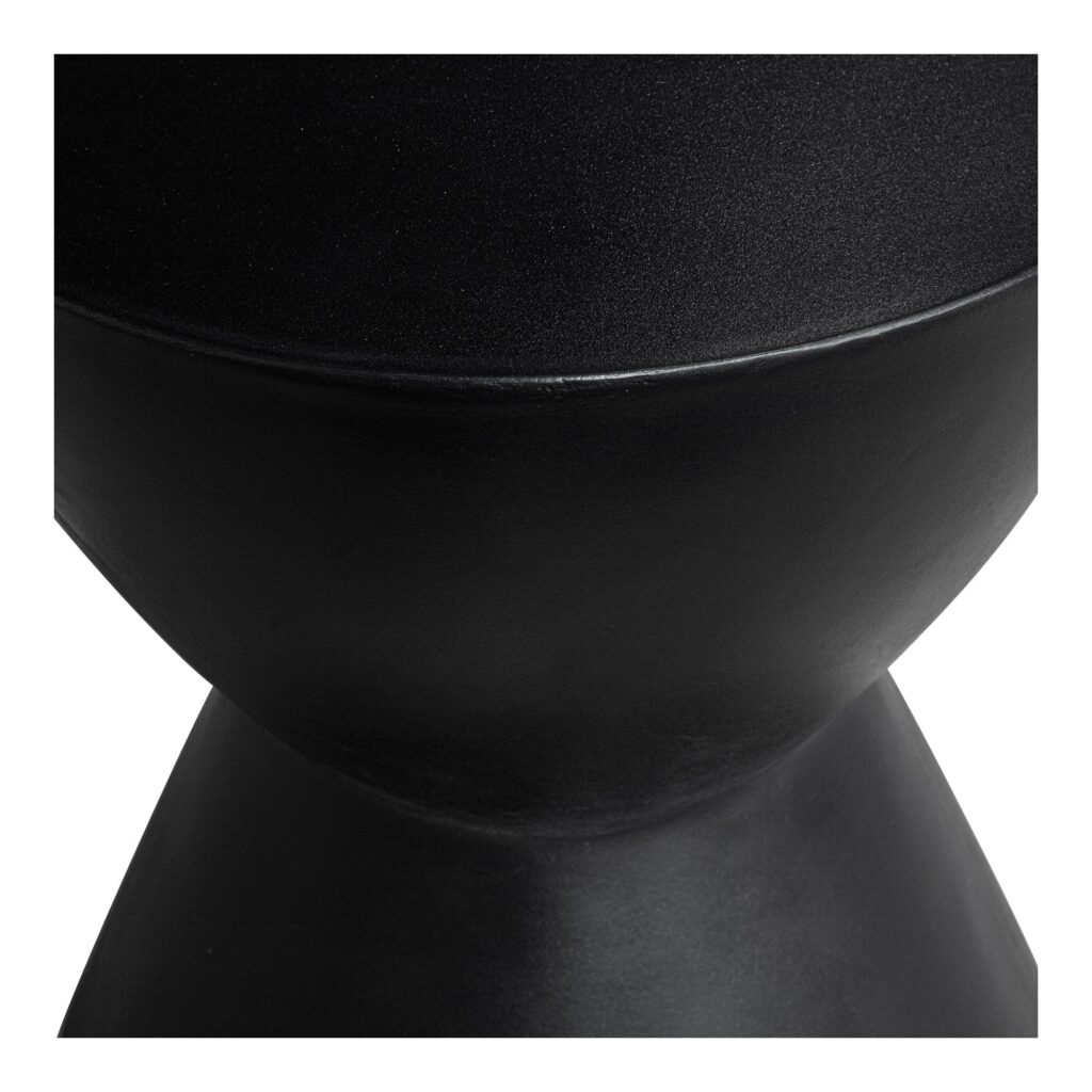 Hourglass Outdoor Stool Black - Image 3