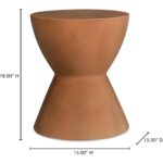 Hourglass Outdoor Stool Terracotta BQ-1022-23 BQ 1022 23 70