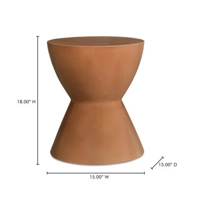 Hourglass Outdoor Stool Terracotta BQ-1022-23 BQ 1022 23 70