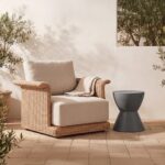 Hourglass Outdoor Stool BQ-1022-25 BQ 1022 25 10