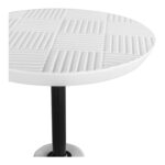 Foundation Outdoor Accent Table White 8 Foundation Outdoor Accent Table White BQ-1046-18 BQ 1046 18 02