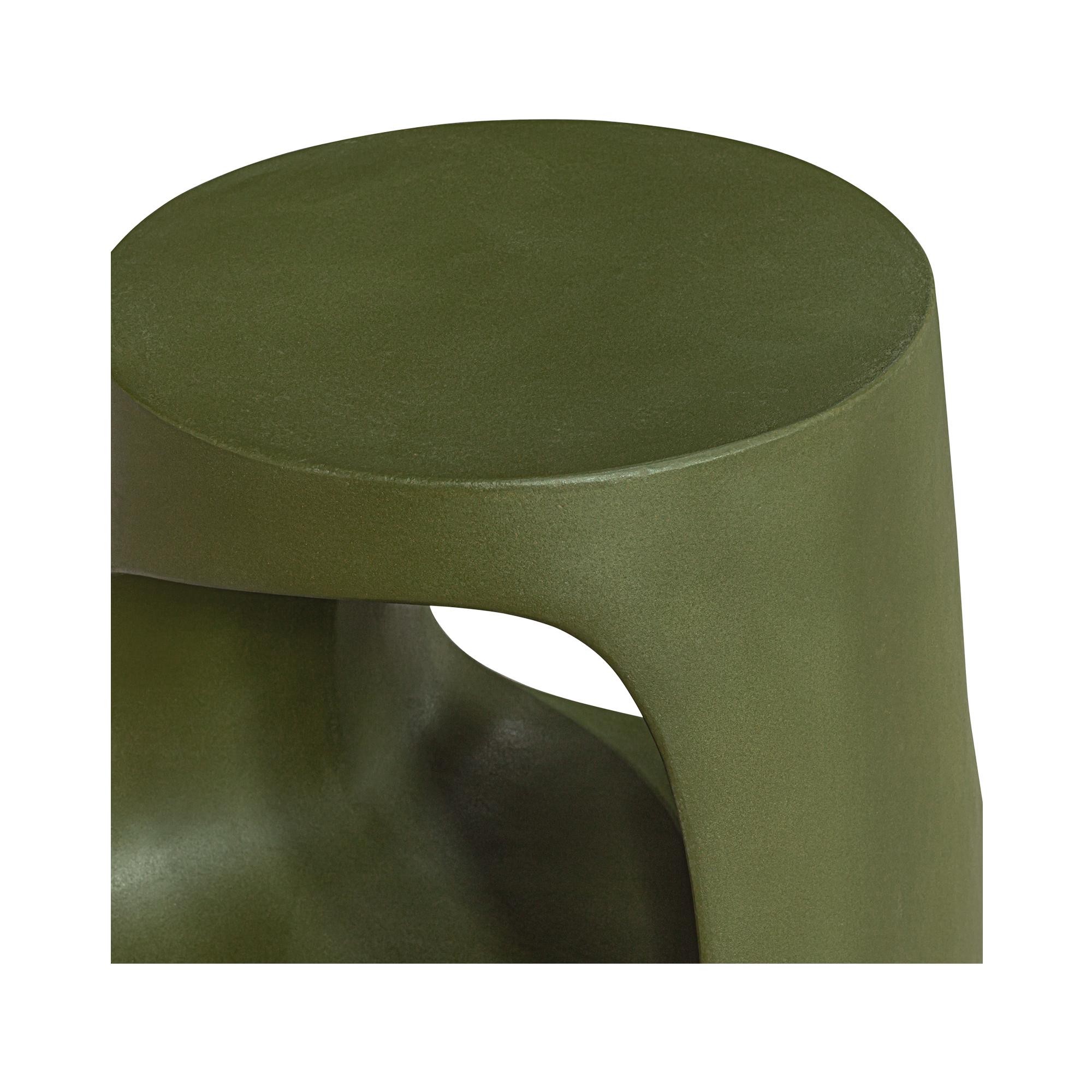 Rothko Outdoor Stool Green 4 Rothko Outdoor Stool Green - Image 4