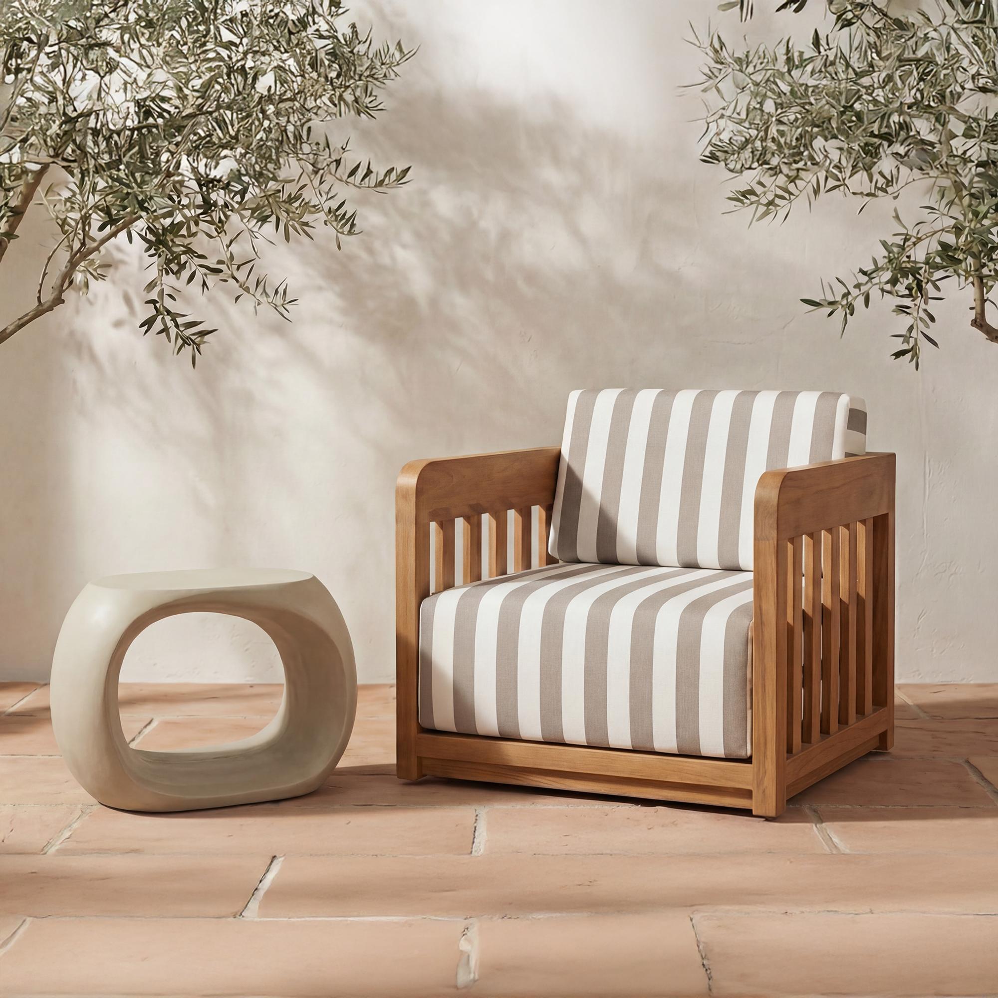 Albers Outdoor Stool Cream White 6 Albers Outdoor Stool Cream White - Image 6