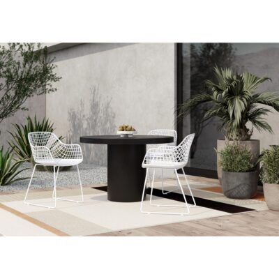 Cassius Outdoor Dining Table Black BQ-1057-02-0 BQ 1057 02 50