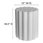 Taffy Outdoor Stool White 11 Taffy Outdoor Stool White BQ-1062-18 BQ 1062 18 70