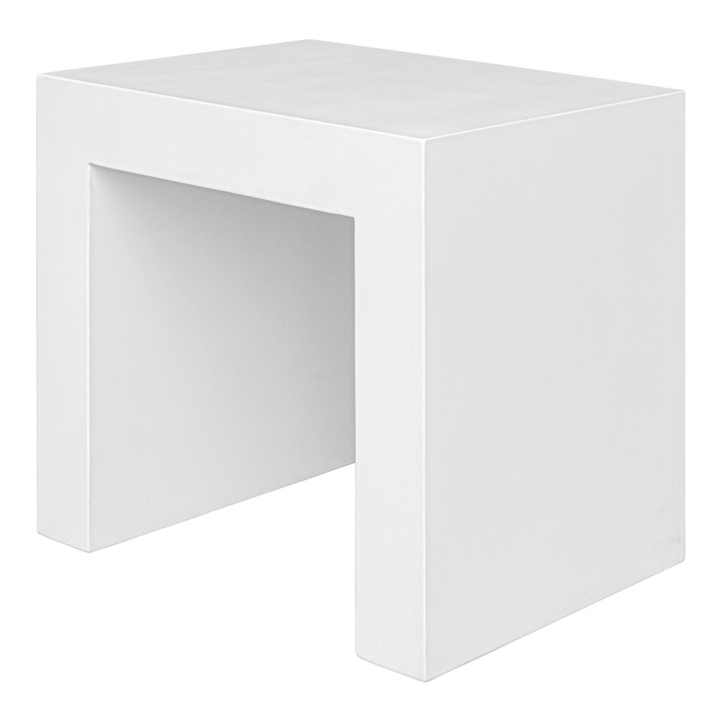 Lazarus Outdoor Stool White - Image 2