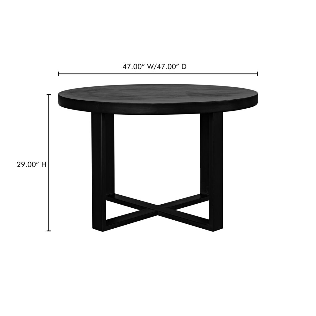 Jedrik Round Outdoor Dining Table - Image 5