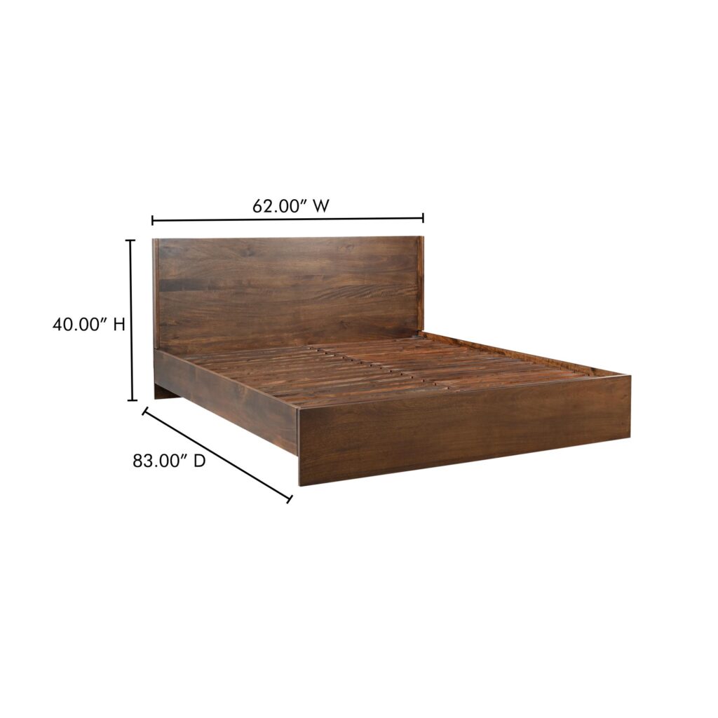 Everett Queen Bed Dark Brown - Image 10