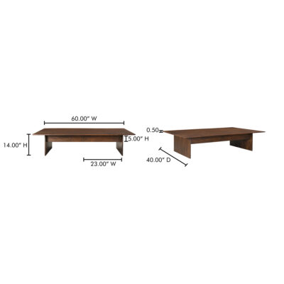 Everett Coffee Table Dark Brown BV-1024-20 BV 1024 20 0 70