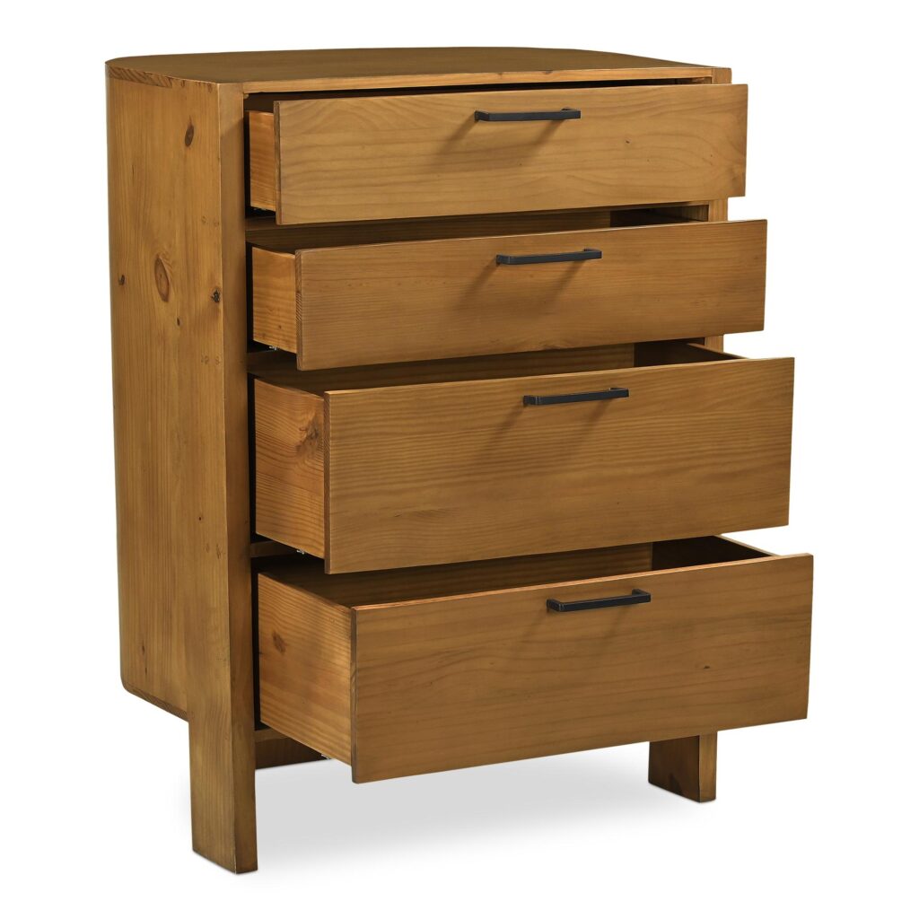 Lachlan 4 Drawer Chest Brown - Image 2