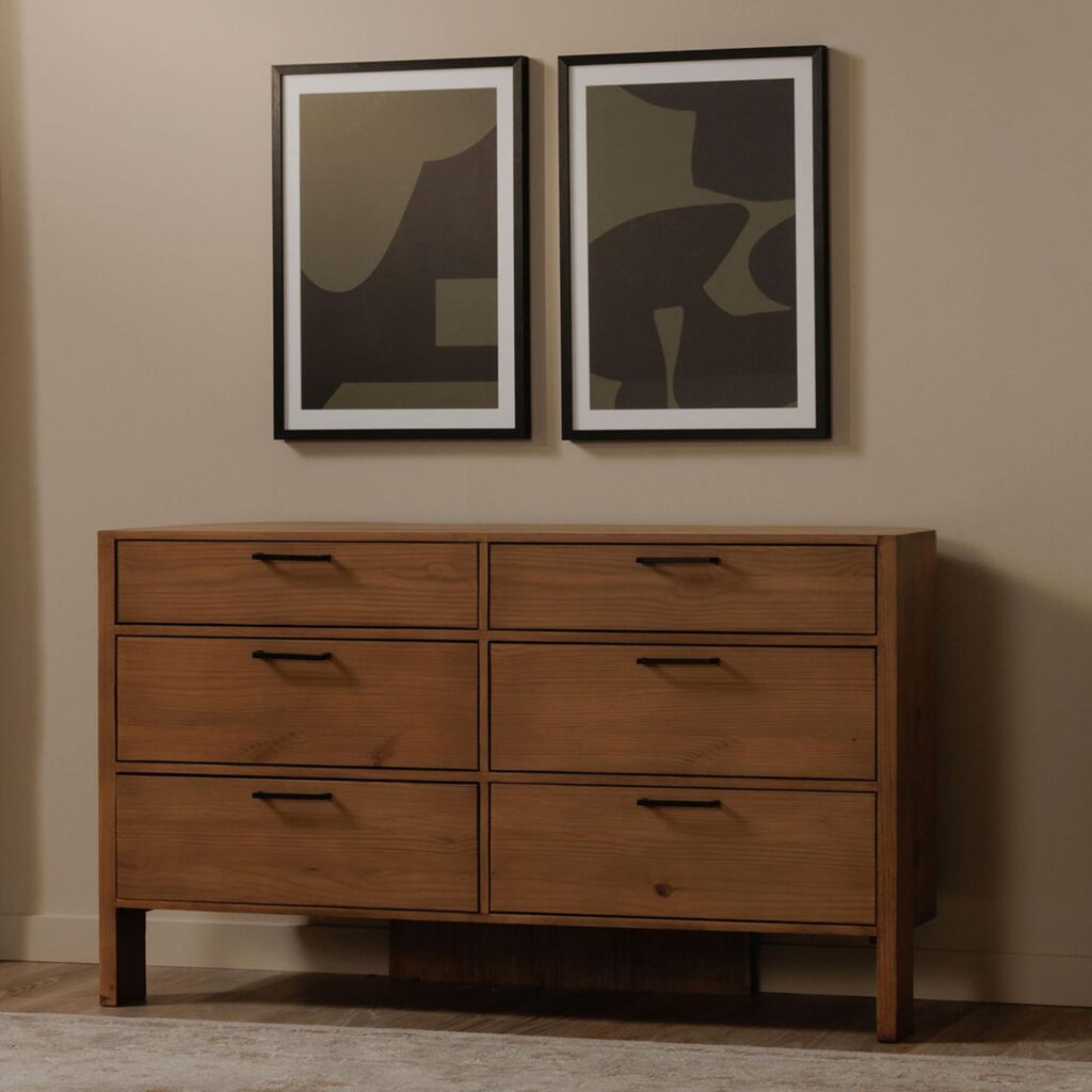 Lachlan 6 Drawer Dresser Brown - Image 8