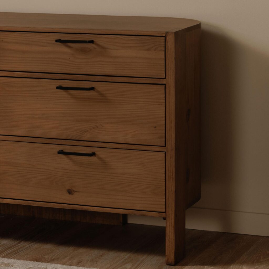 Lachlan 6 Drawer Dresser Brown - Image 9