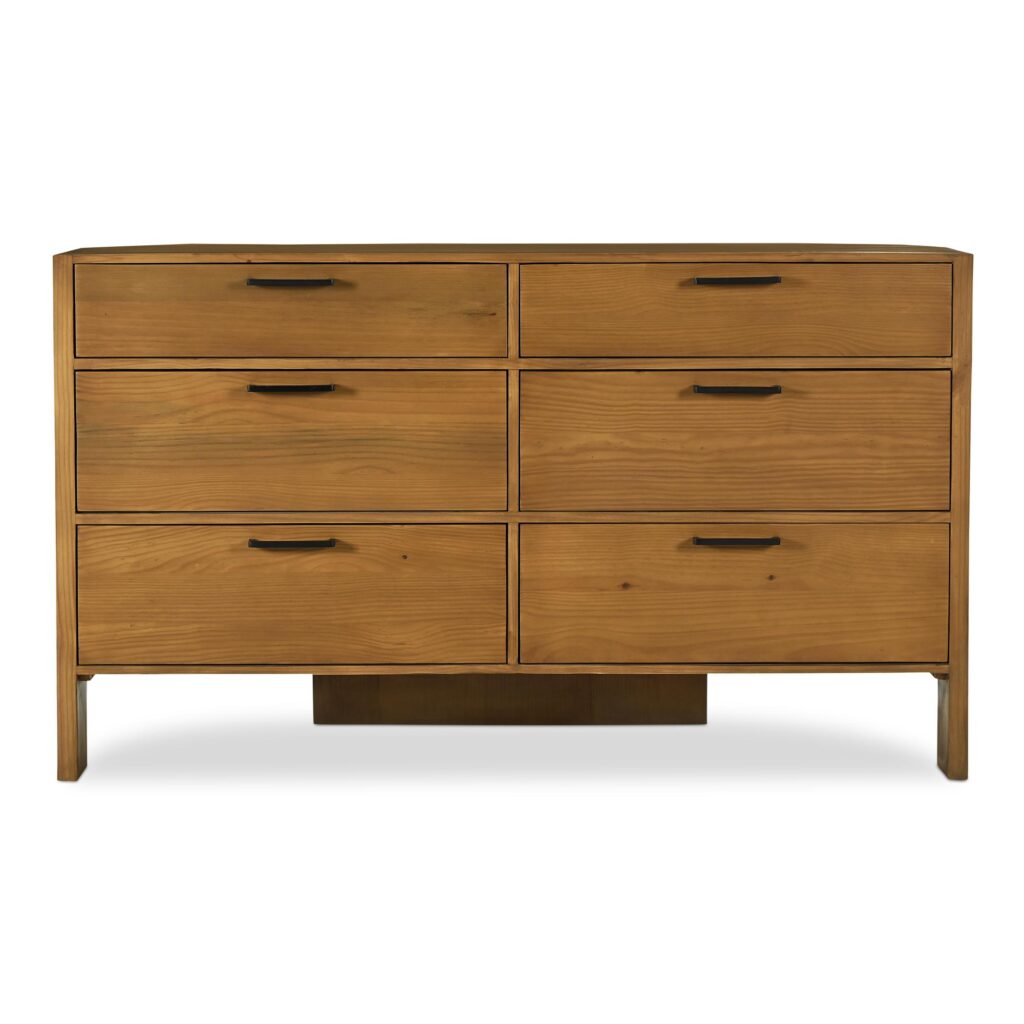 Lachlan 6 Drawer Dresser Brown