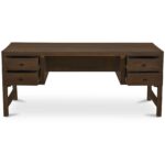Windsor Desk Dark Brown BV-1039-20 BV 1039 20 Windsor front open shadsilo