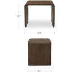 Carrie Side Table Dark Brown BV-1040-20 BV 1040 20 70 dim