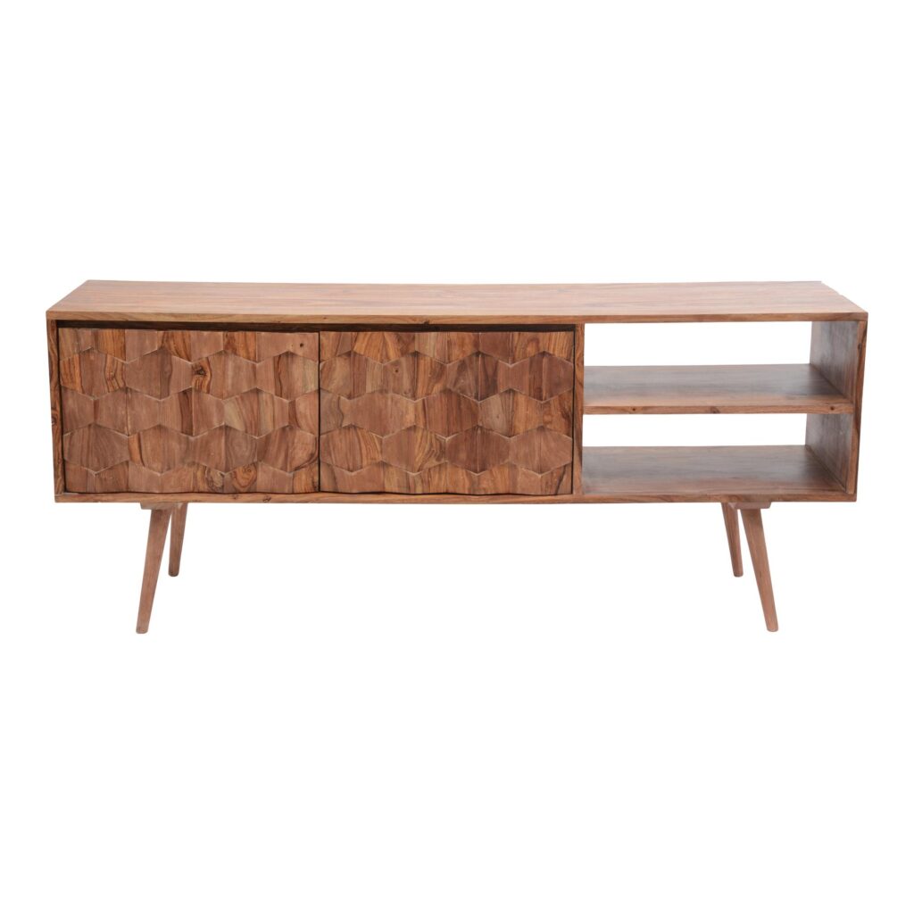 O2 TV Cabinet Brown - Image 2