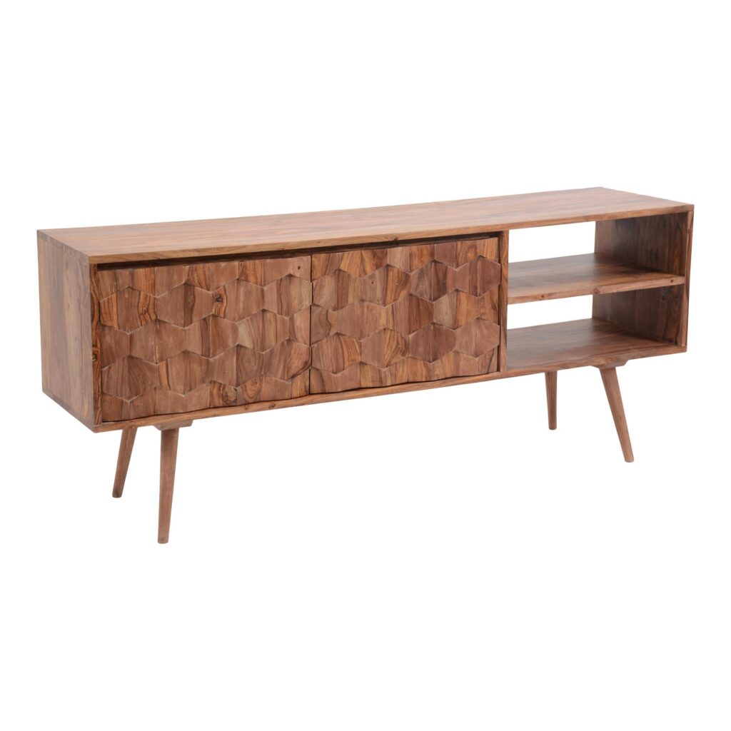 O2 TV Cabinet Brown - Image 3