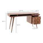 O2 Desk Brown 21 O2 Desk Brown BZ-1024-24-0 BZ 1024 24 70
