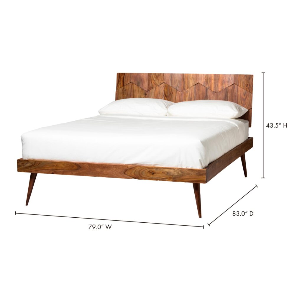 O2 King Bed Brown - Image 10