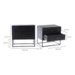 Atelier Nightstand Black 13 Atelier Nightstand Black BZ-1112-02 BZ 1112 02 70
