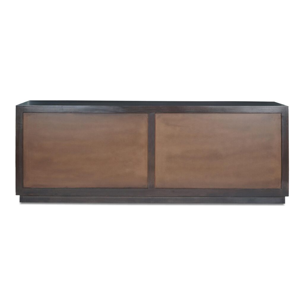 Denman 4 Door Sideboard Dark Brown - Image 5