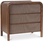 Rye 3 Drawer Nightstand Warm Brown BZ-1143-03 BZ 1143 03 02
