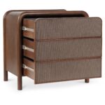 Rye 3 Drawer Nightstand Warm Brown BZ-1143-03 BZ 1143 03 03