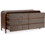 Rye 6 Drawer Dresser Warm Brown BZ-1144-03 BZ 1144 03 03