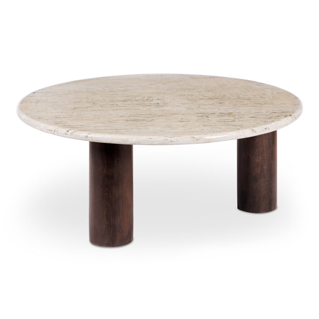 Landon Coffee Table Beige Travertine - Image 3