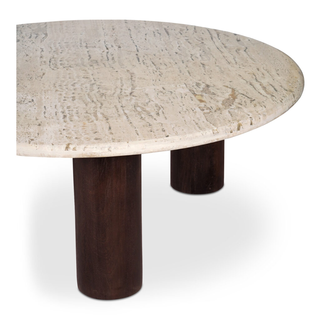 Landon Coffee Table Beige Travertine - Image 4