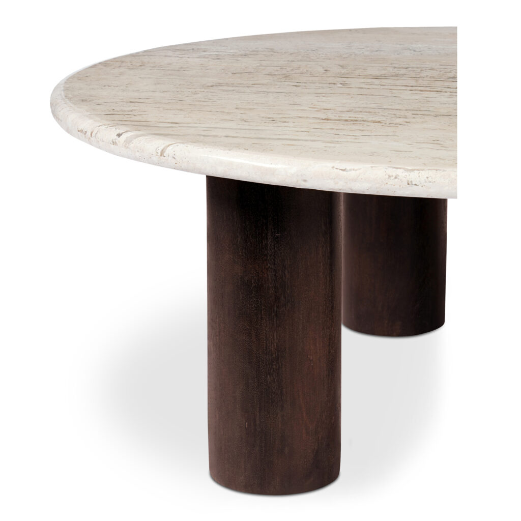 Landon Coffee Table Beige Travertine - Image 5